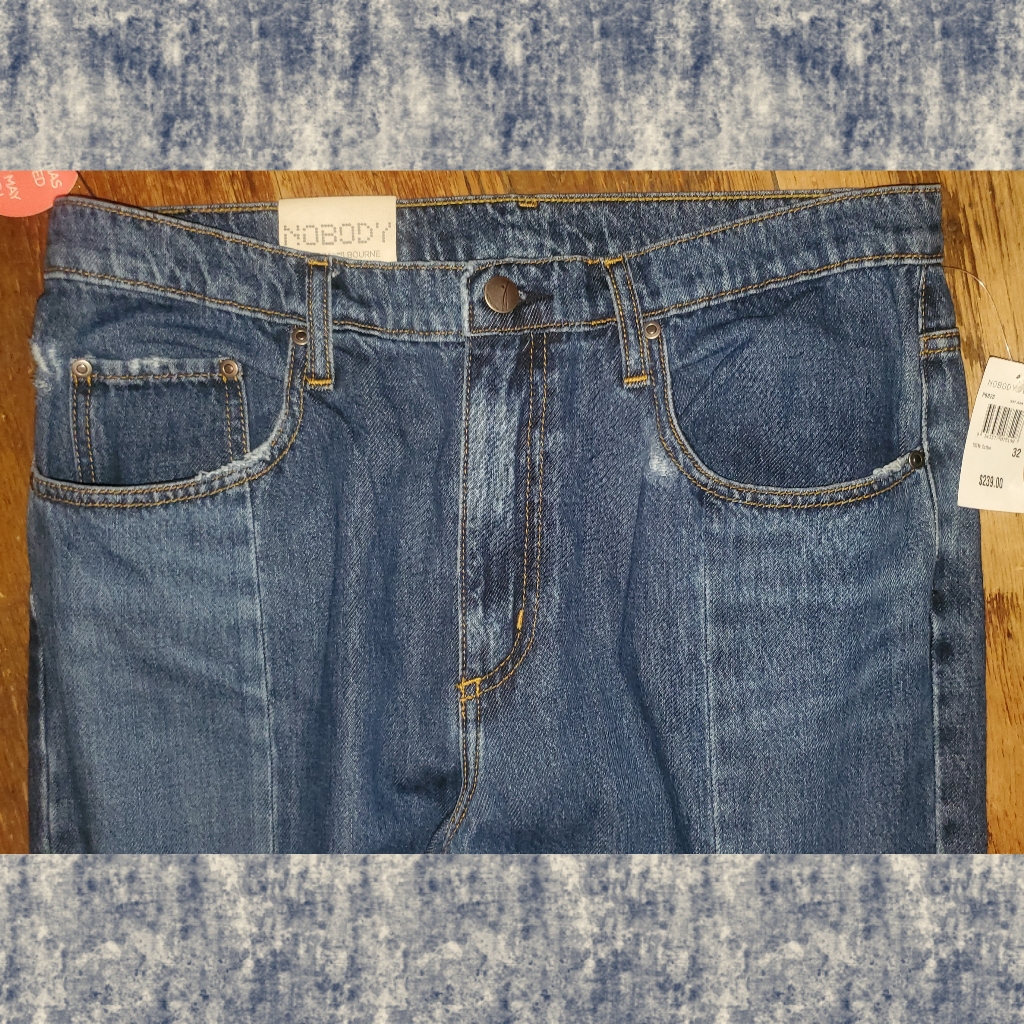 Nobody Denim Issy Straight Leg Mom Jeans Ahhsome Unusual And Kewl Nwt Sz 32 — image 7 of 8